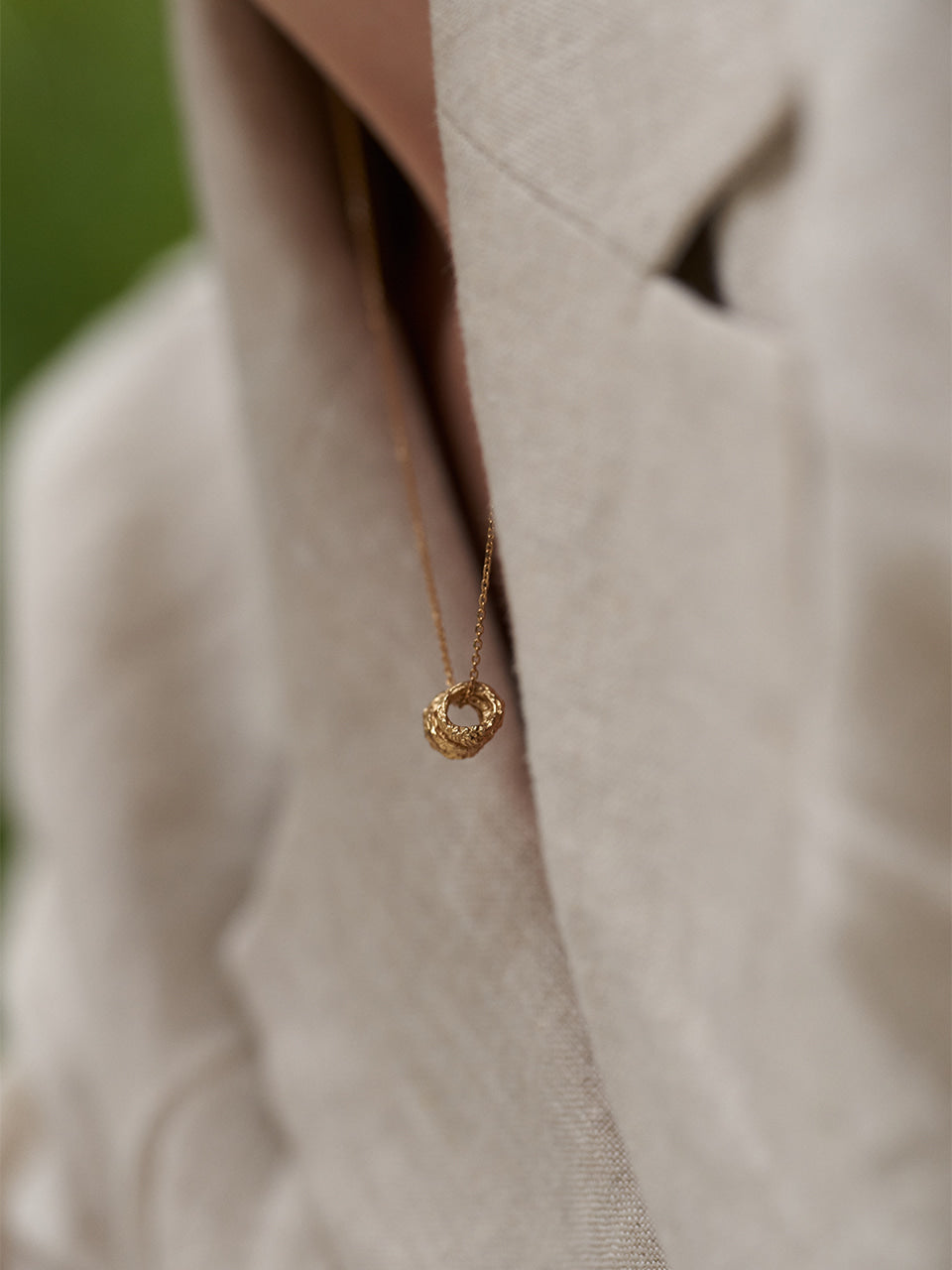 Twig Slim Ring Necklace