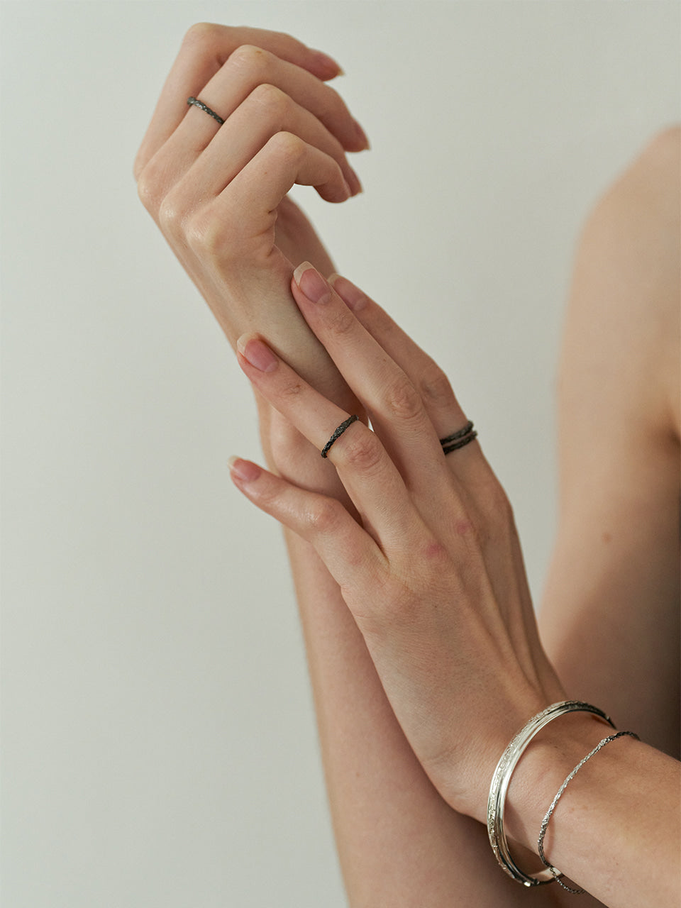 Twig Slim Ring (black)