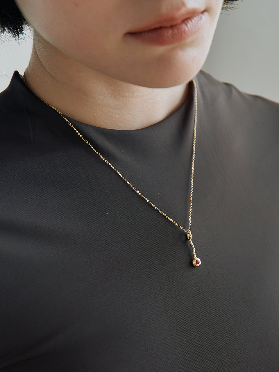 (14k) Baguette Magique Necklace