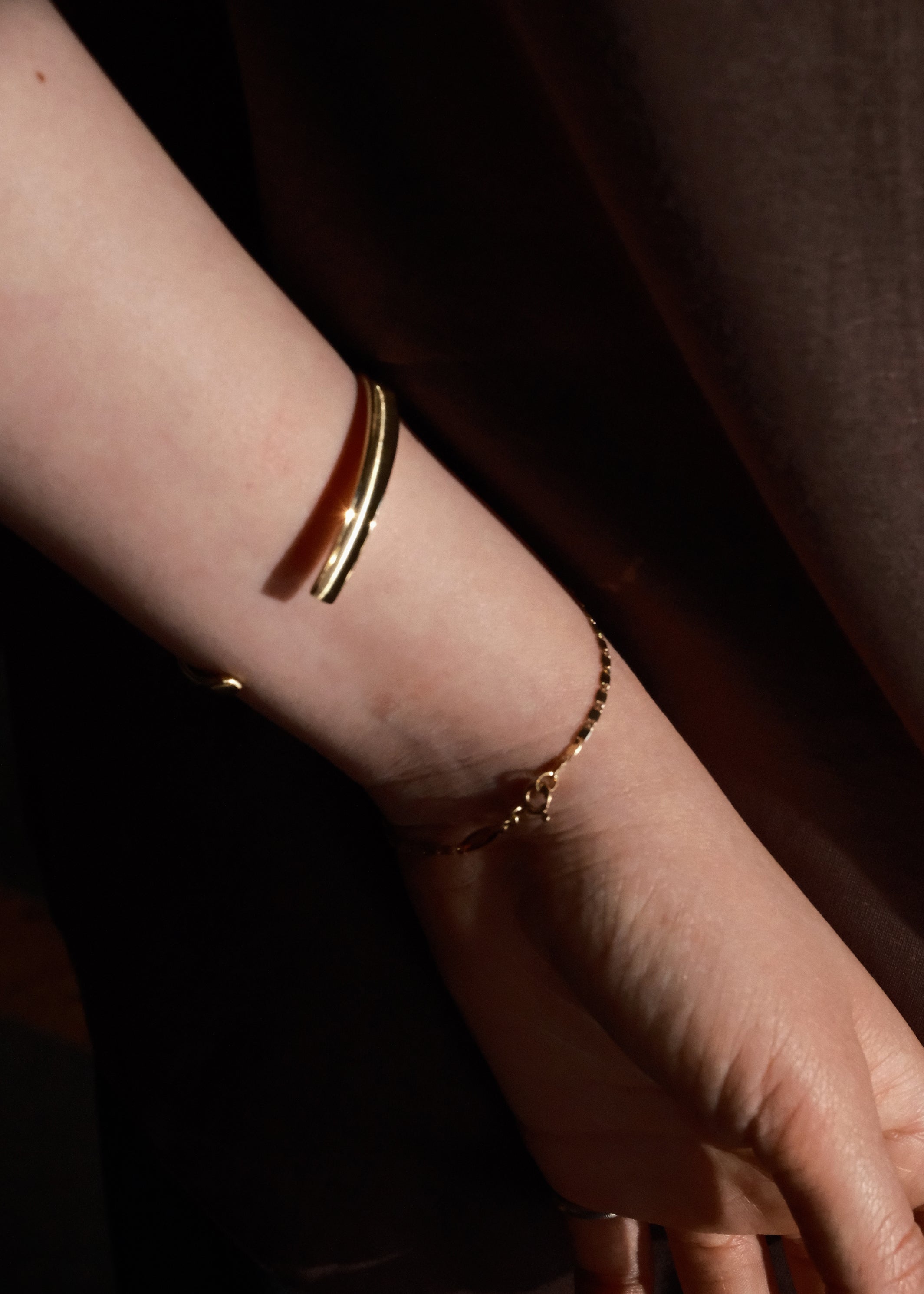 Misty Silk Cuff