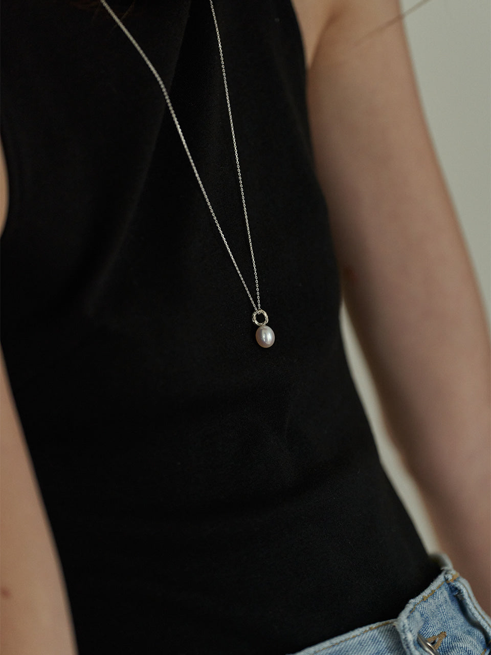 Twig Pearl Necklace