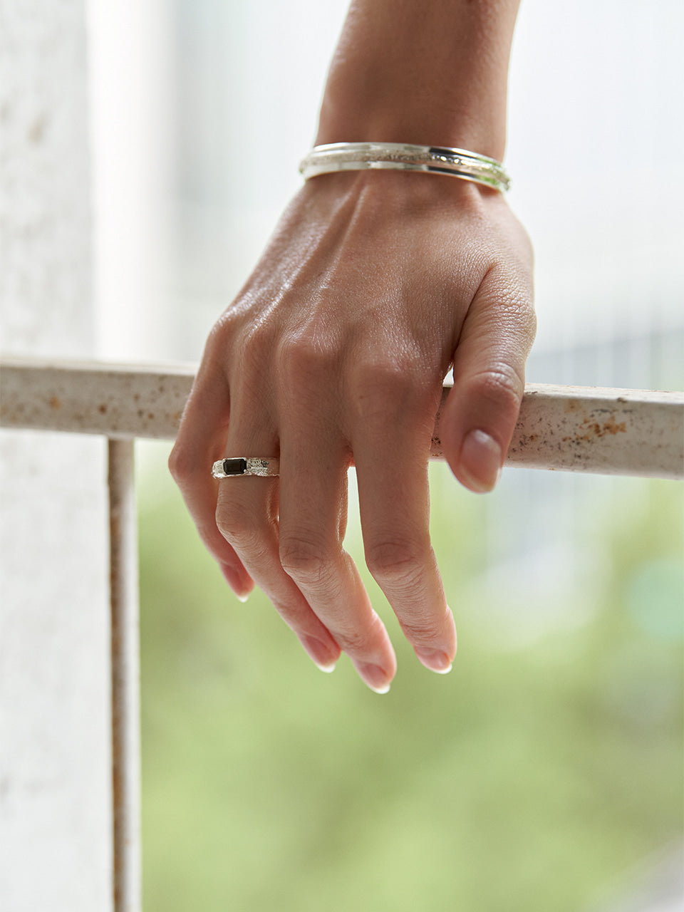 Twig Bold Ring (smoky quartz)