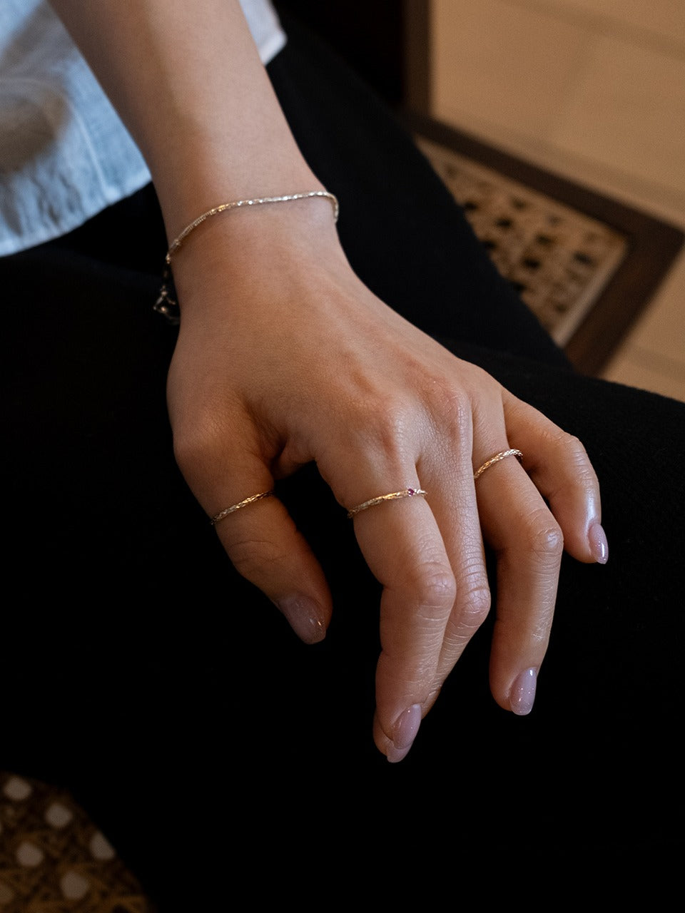 (14k) Twig Skinny Ring