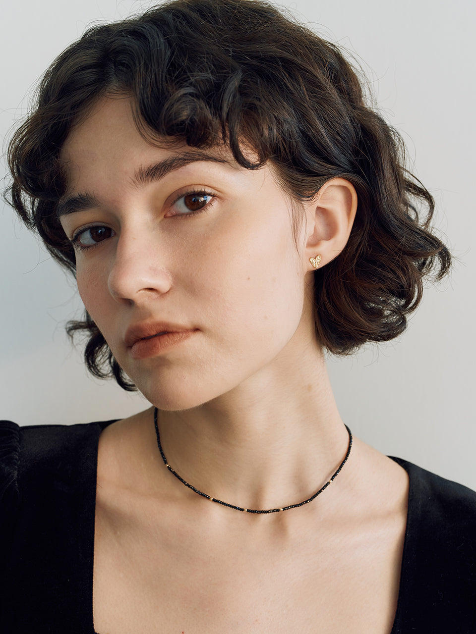 (14k) Twig Heart Earrings