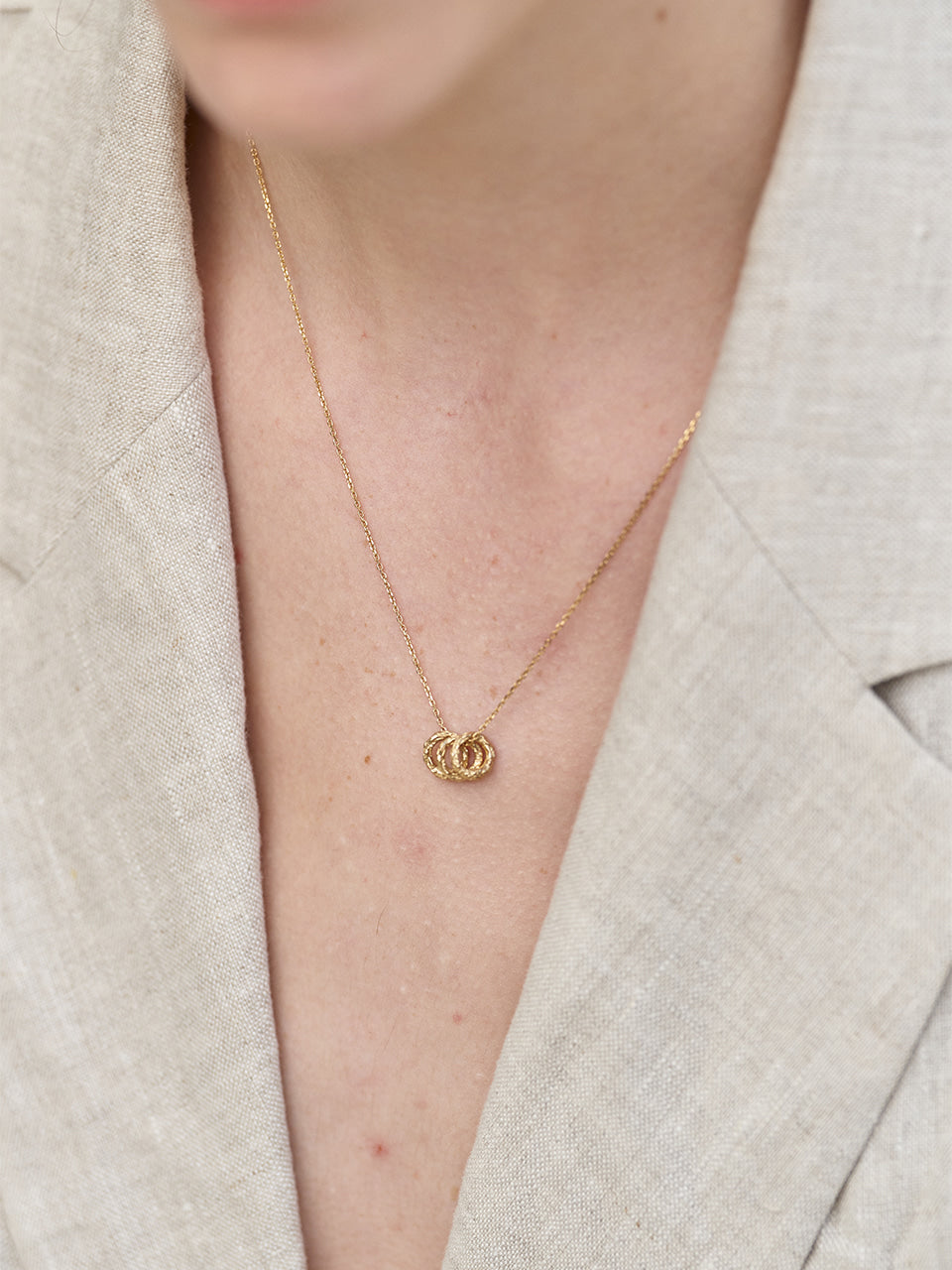 Twig Slim Ring Necklace