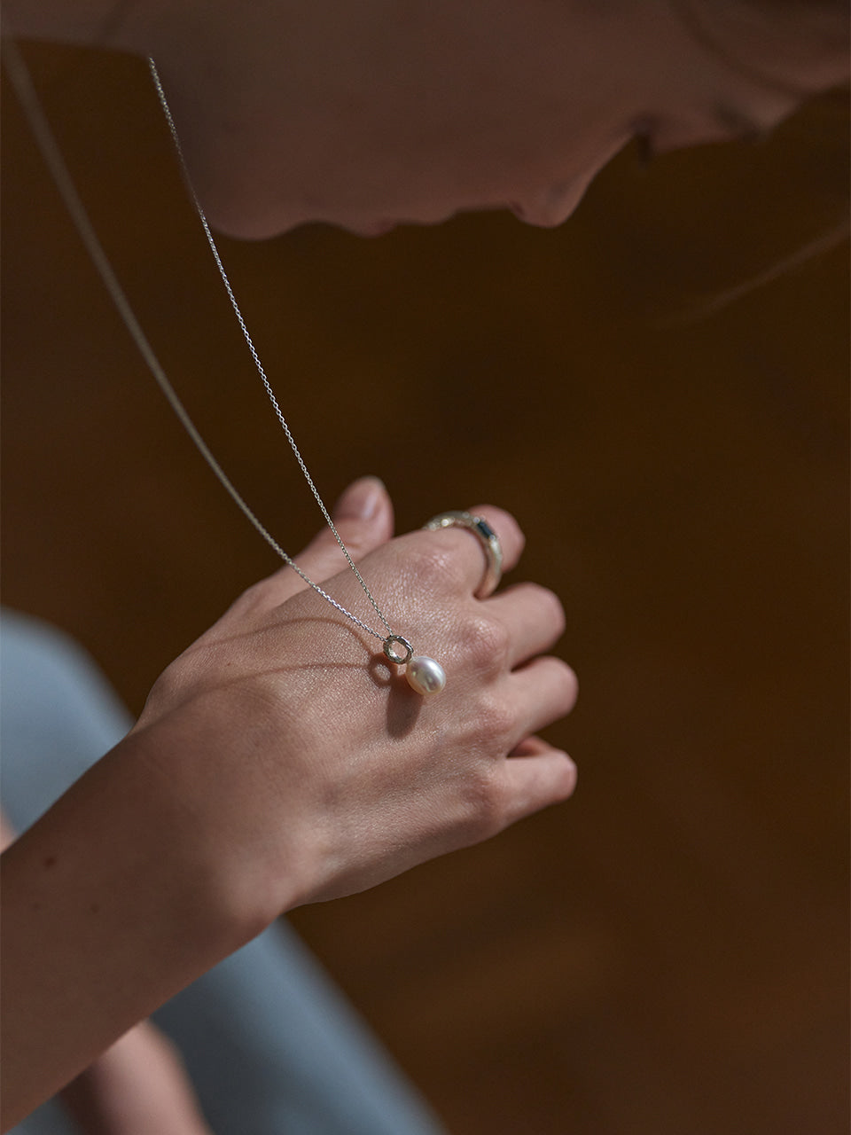 Twig Pearl Necklace