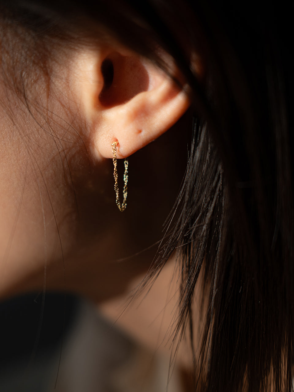 (14k) Mirabelle Chain Earring