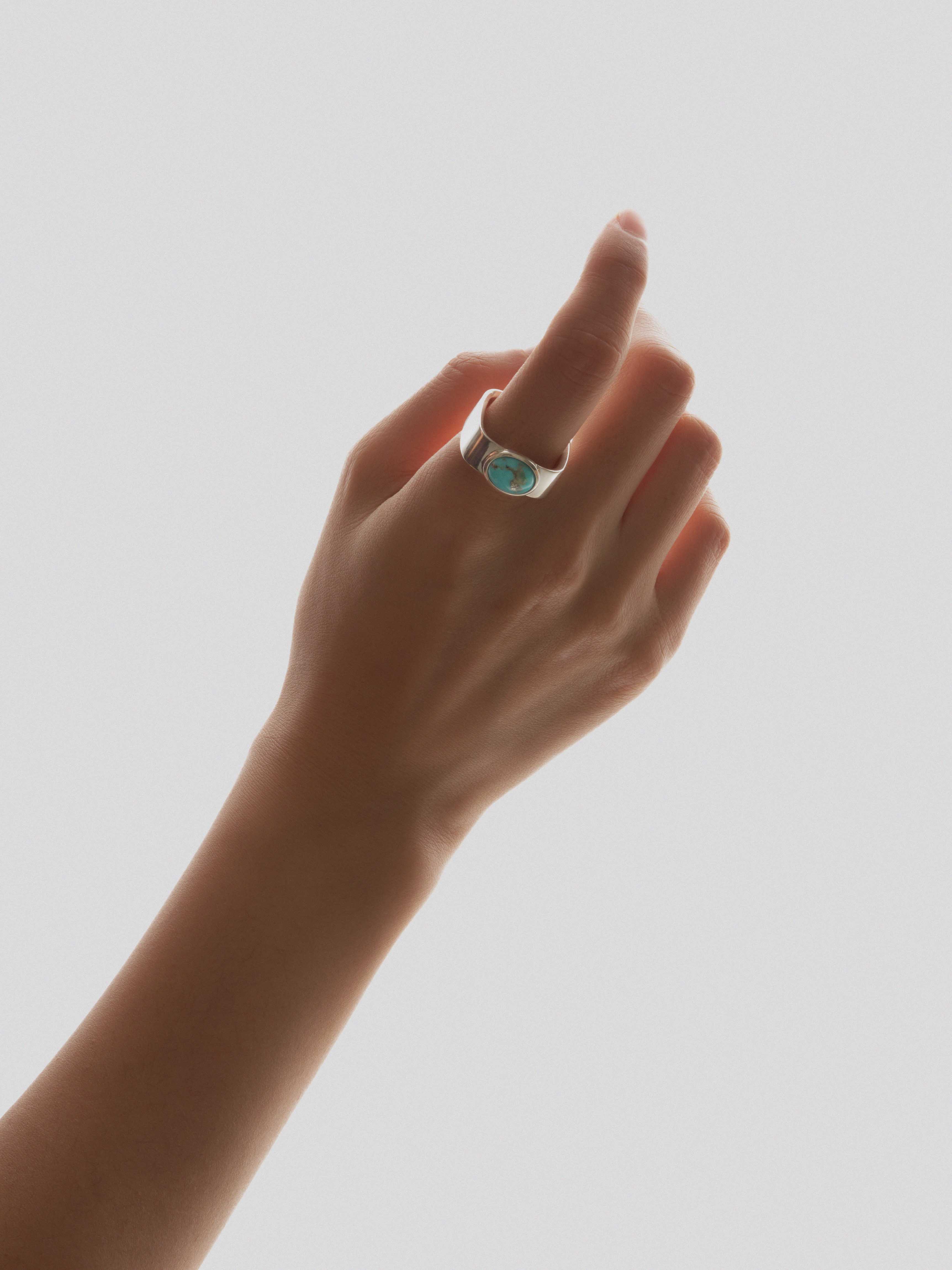 Valentine Square Ring (turquoise)