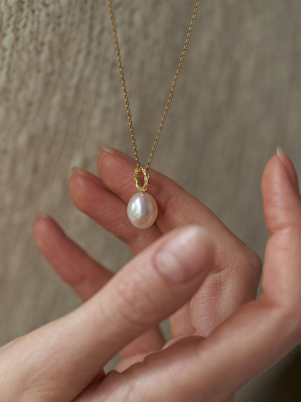 Twig Pearl Necklace