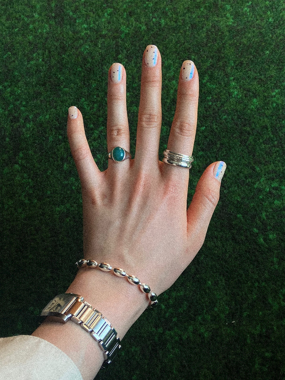 Merry Ring (Green Chalcedony)