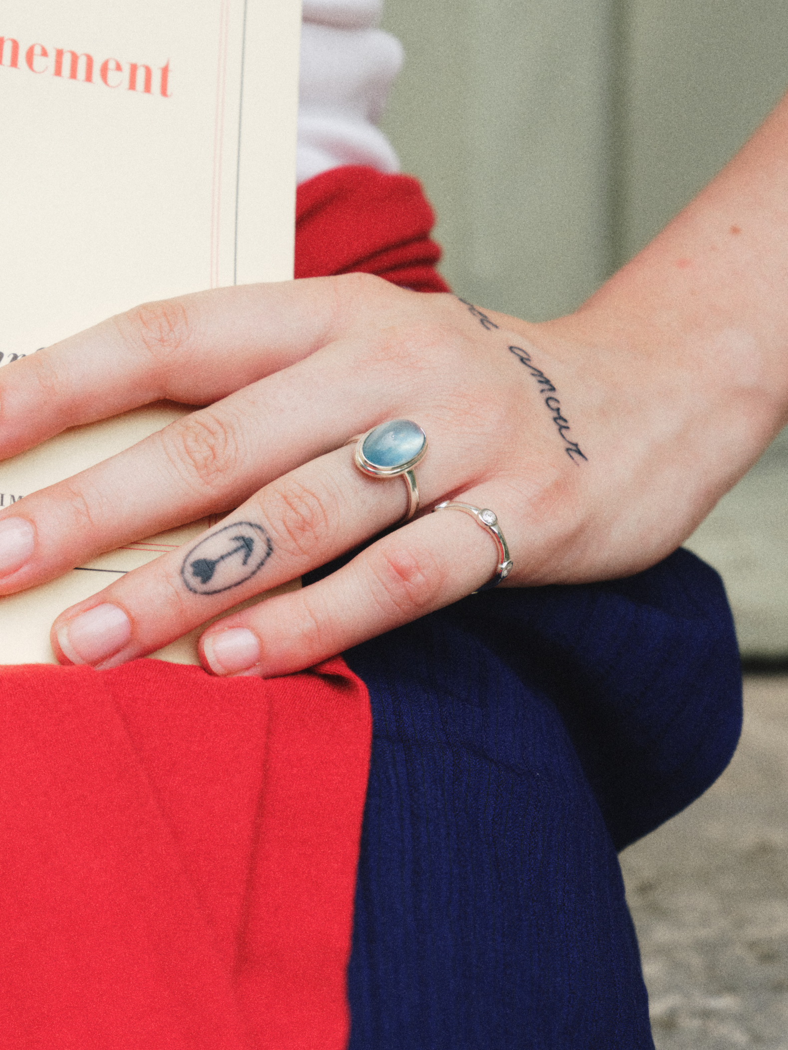 Brume Ring (milky aquamarine)