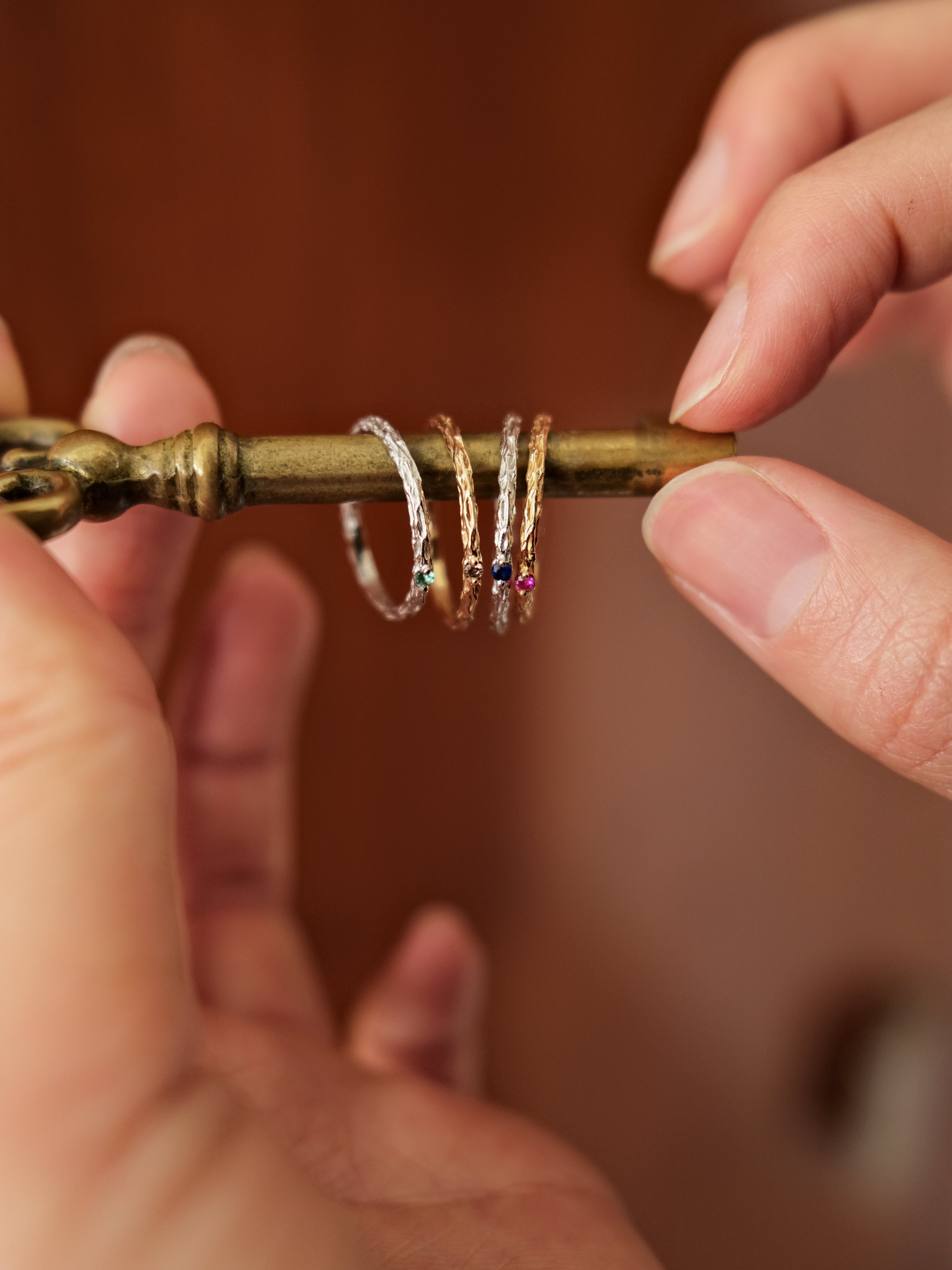 (14k) Twig Skinny Ring
