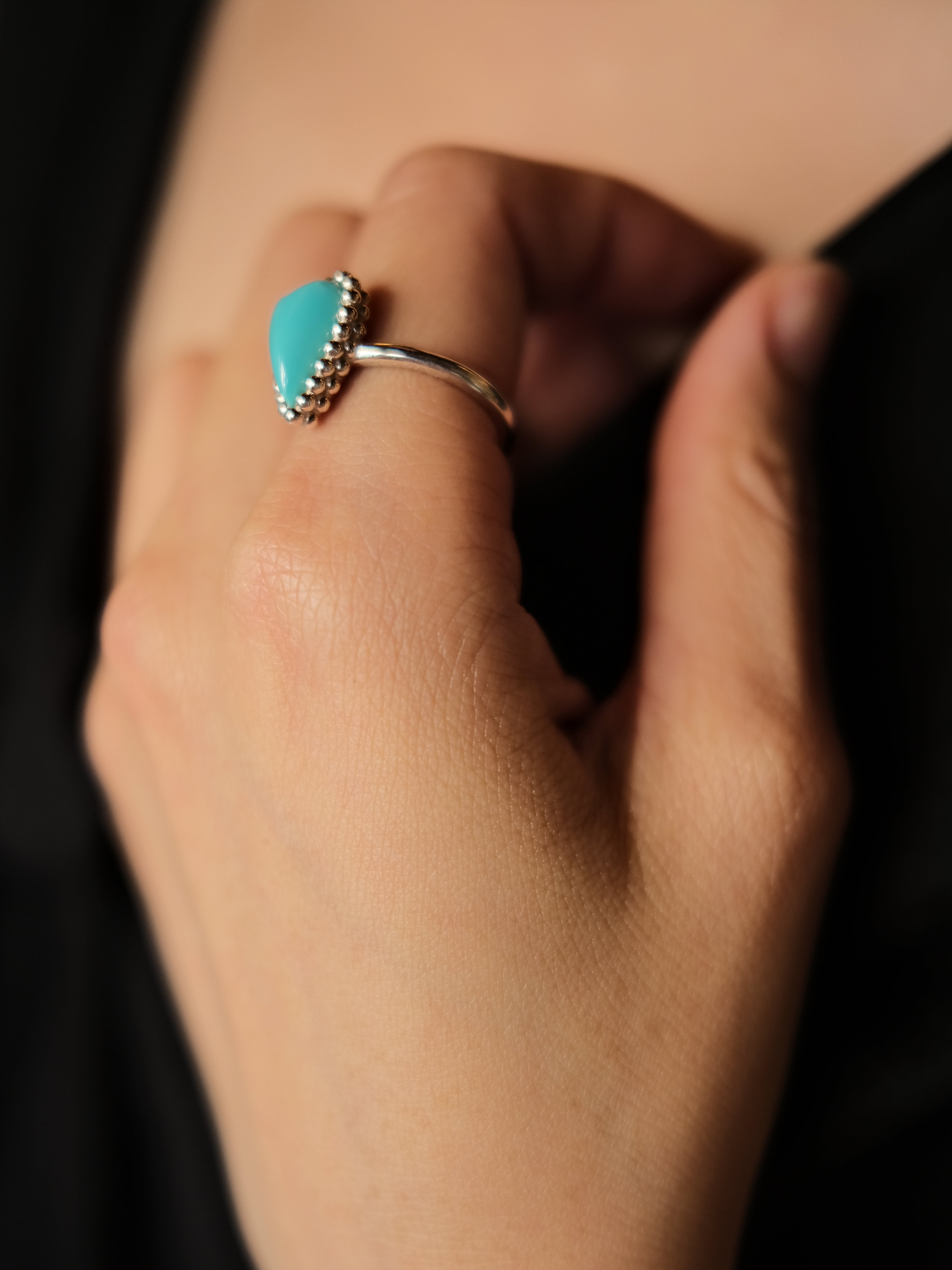 Amour Grain Ring (turquoise)