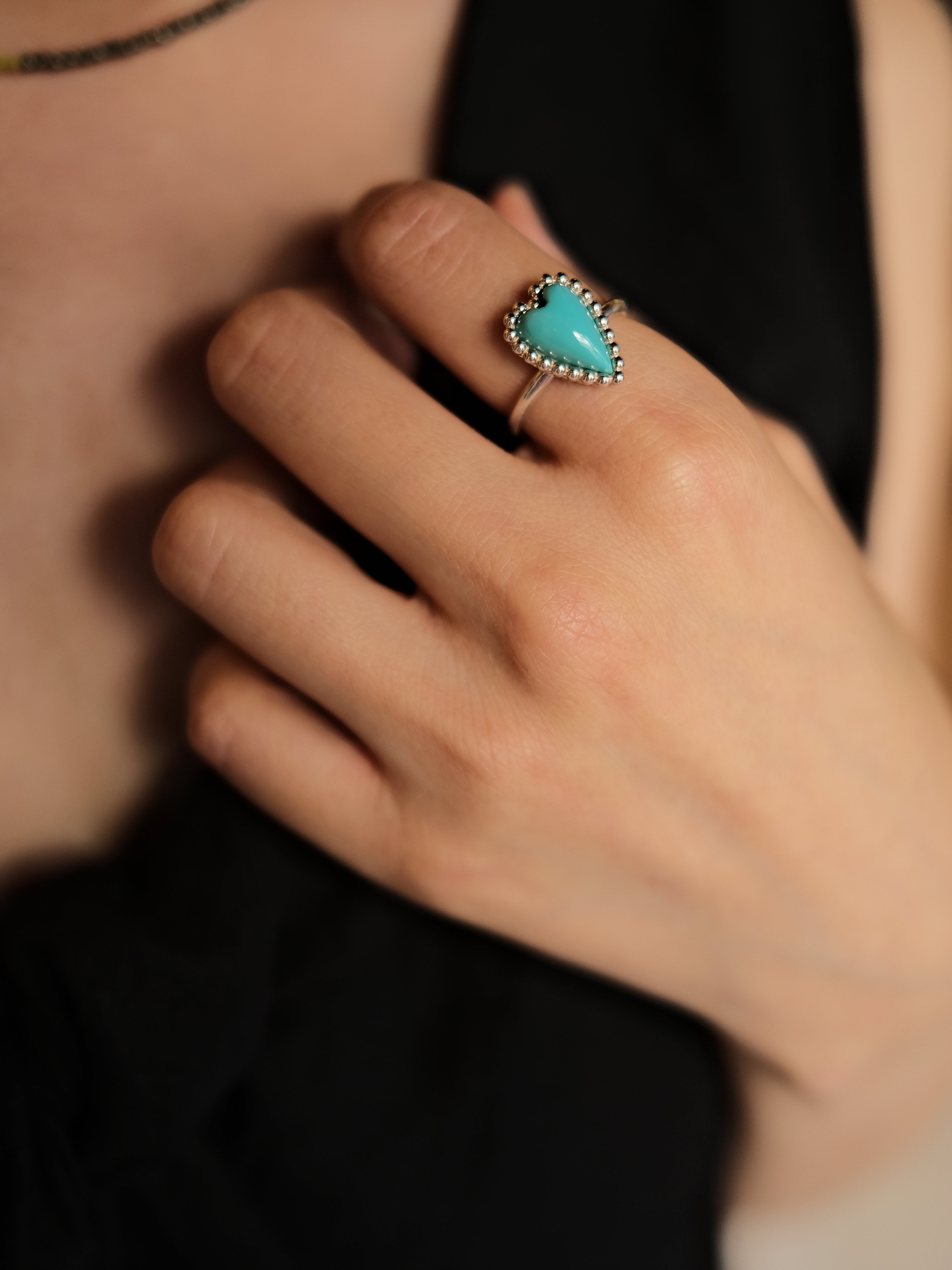 Amour Grain Ring (turquoise)