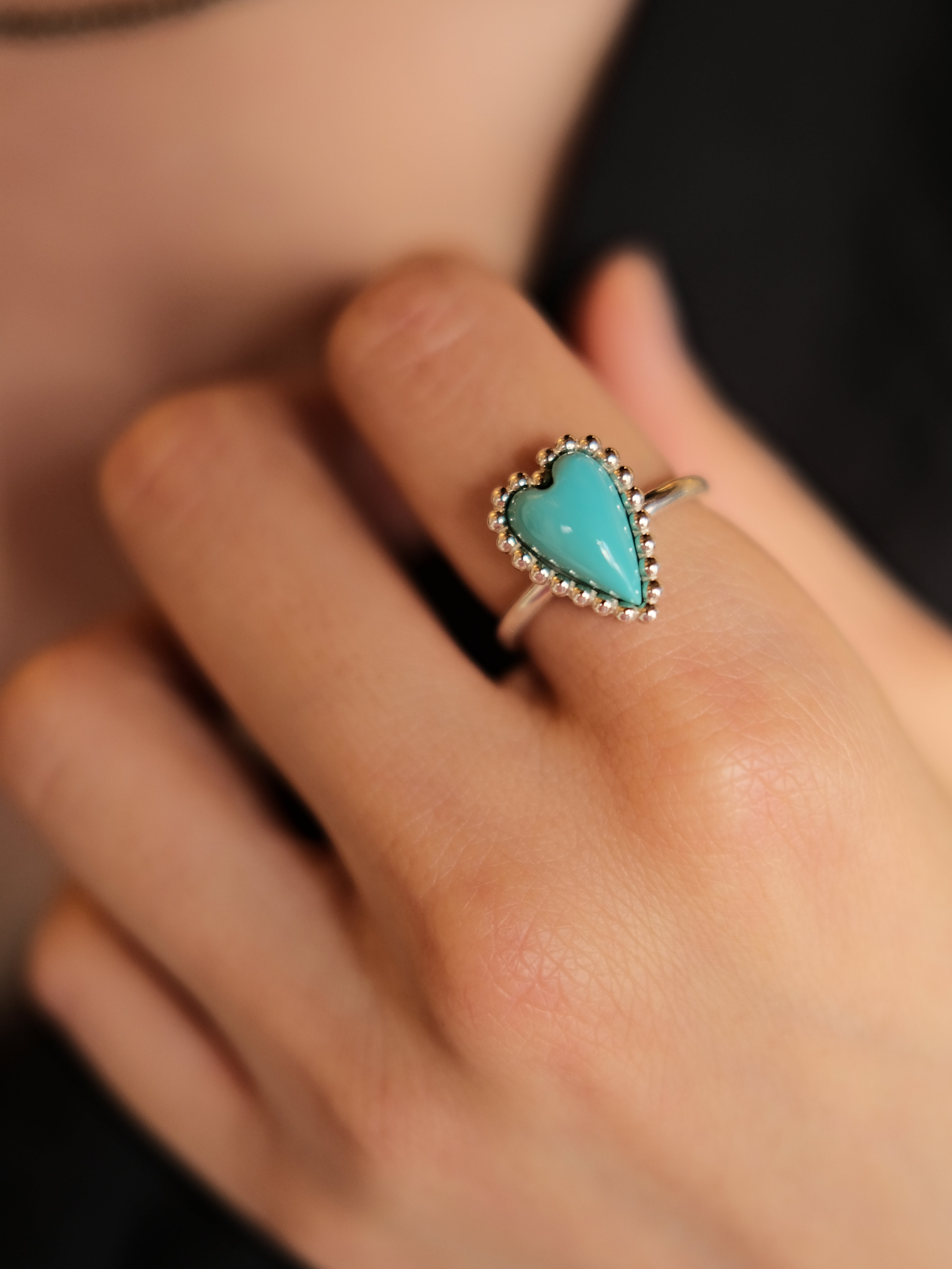 Amour Grain Ring (turquoise)