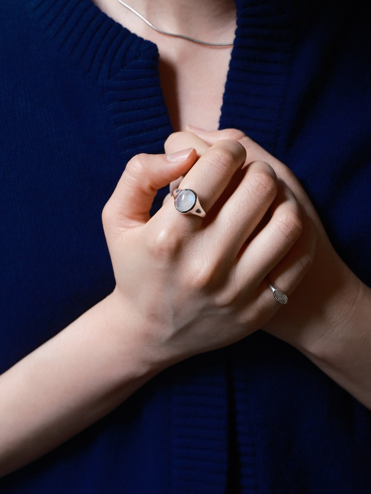 Merry Ring (Rainbow Moonstone)