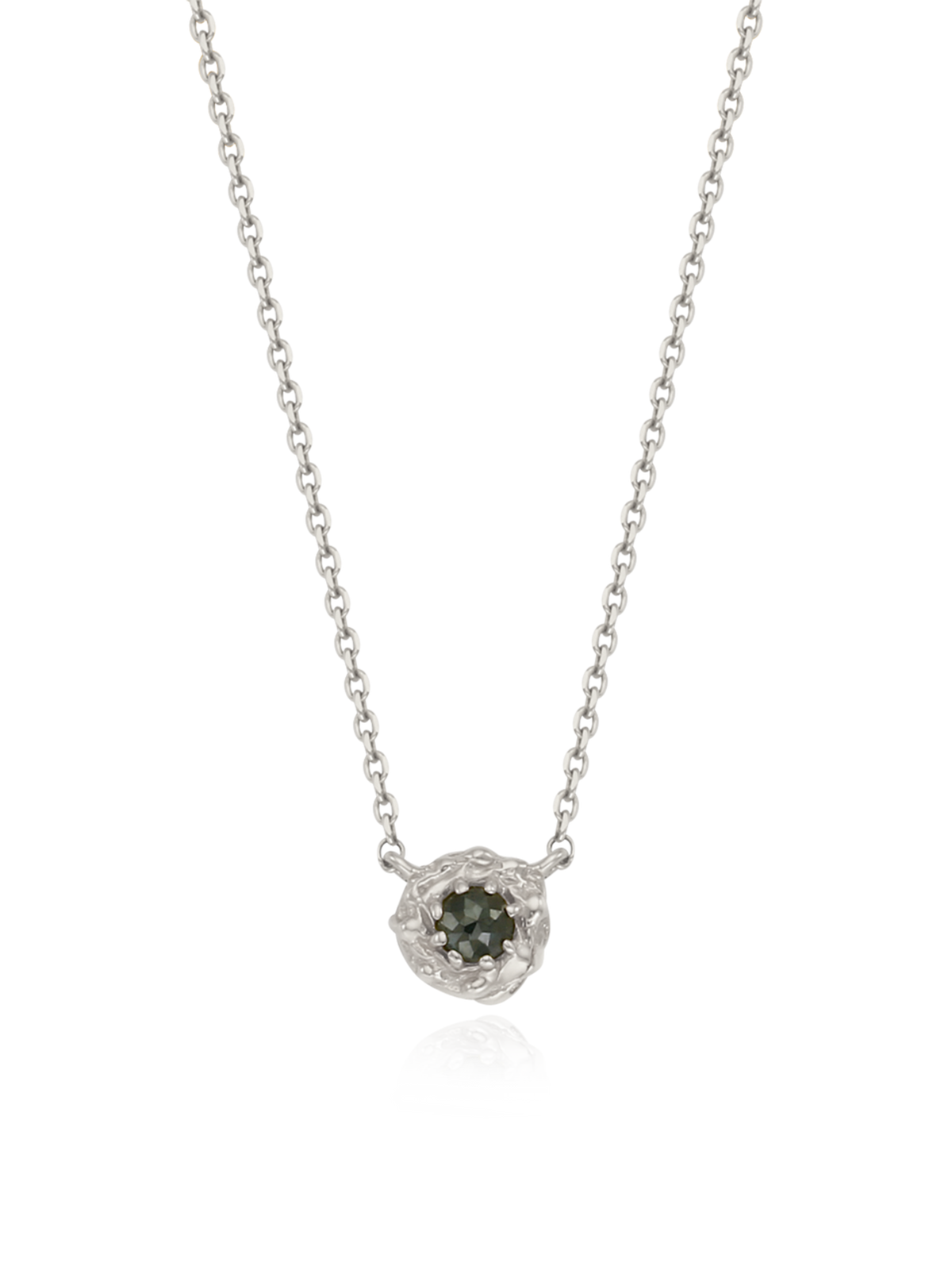 Sprout Necklace (M) (rough diamond)
