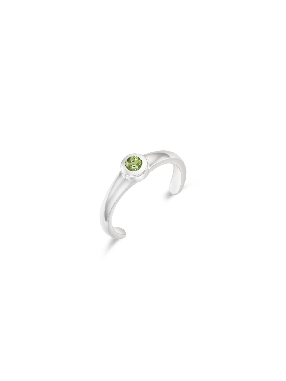 Stone Toe Ring (green sapphire)
