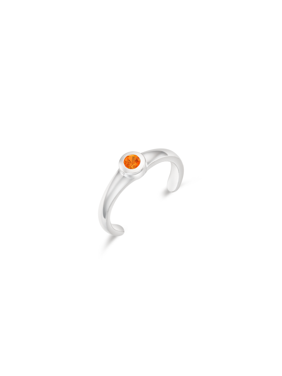 Stone Toe Ring (orange sapphire)