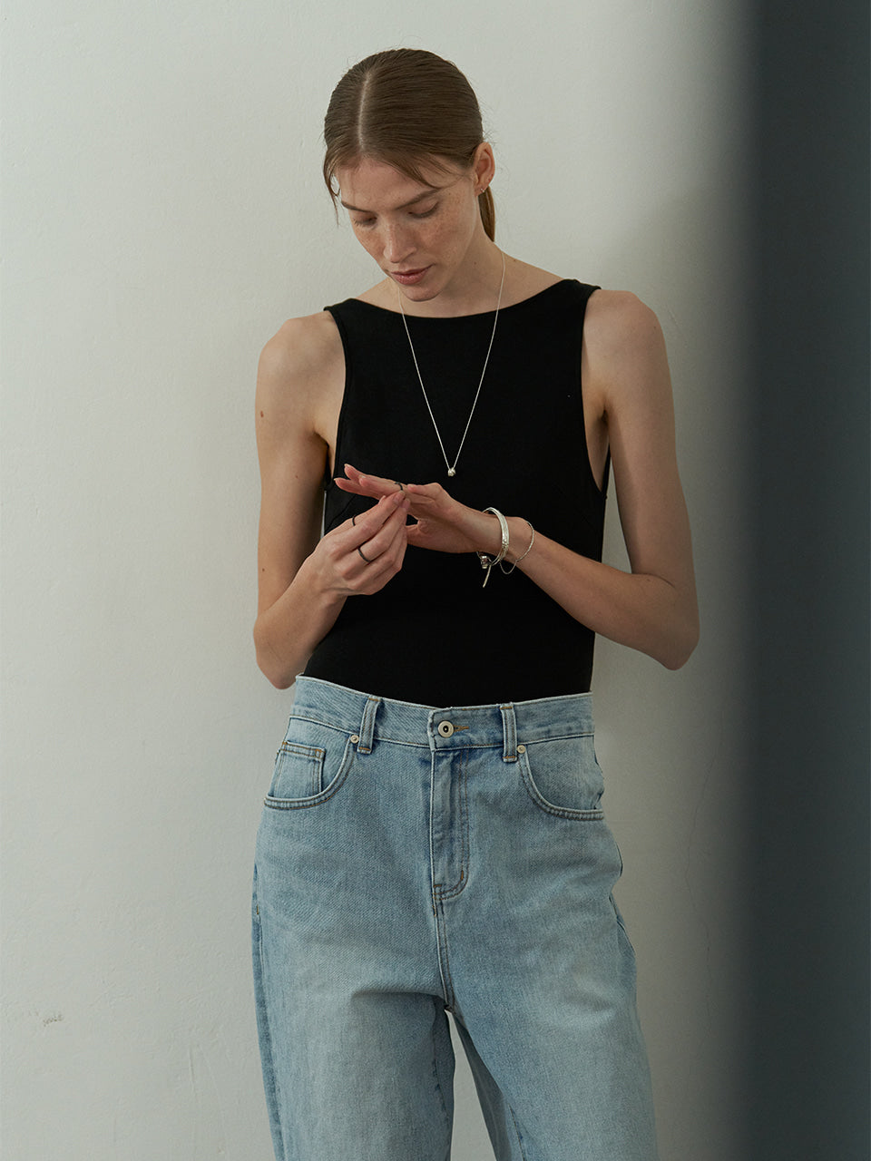 Twig Slim Ring Necklace
