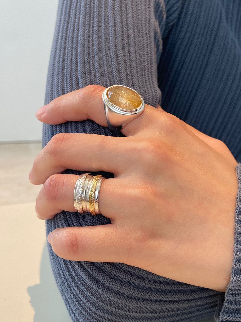Torry Ring (gold rutile quartz)