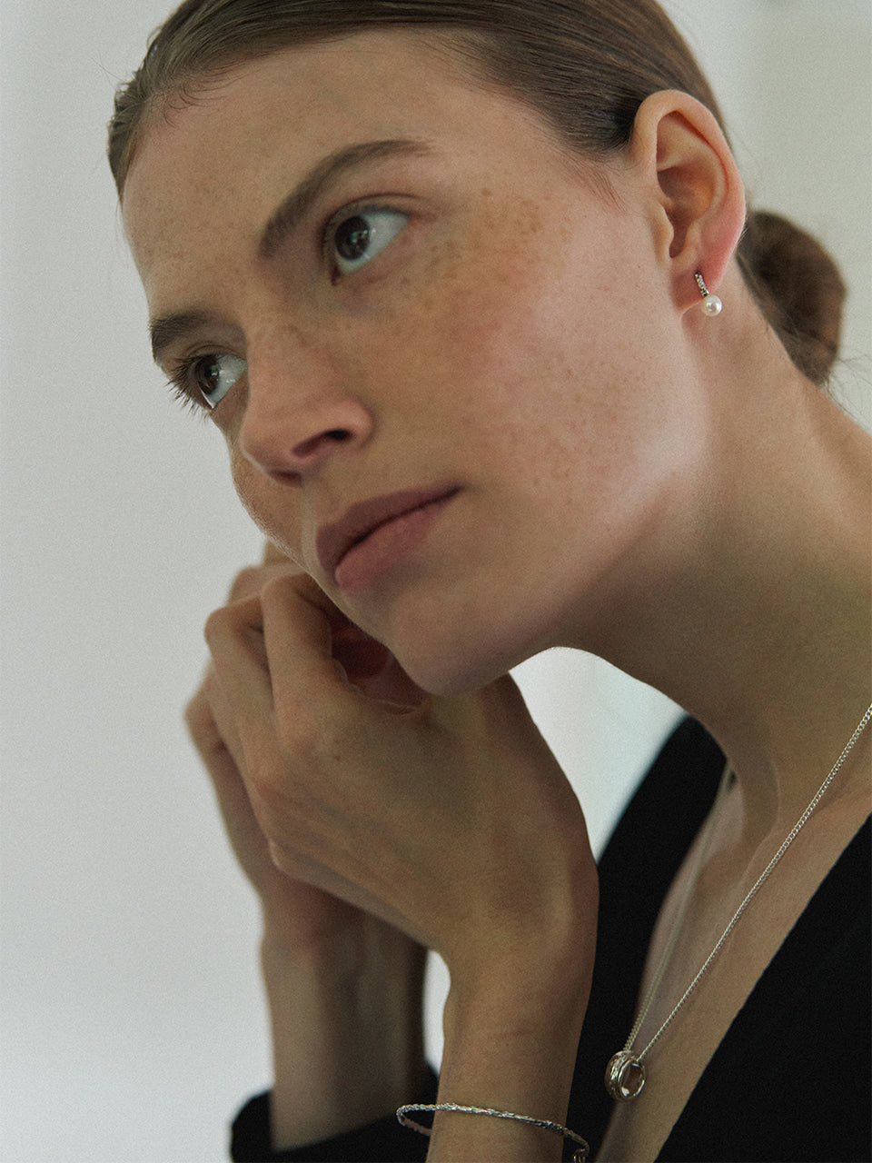 Twig Slim - Pearl Earrings (S)