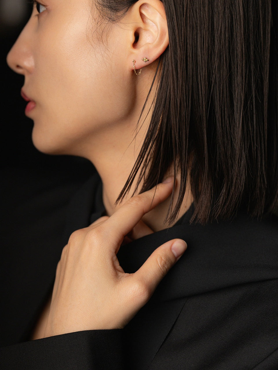 (14k) Four-Leaf Clover Piercing