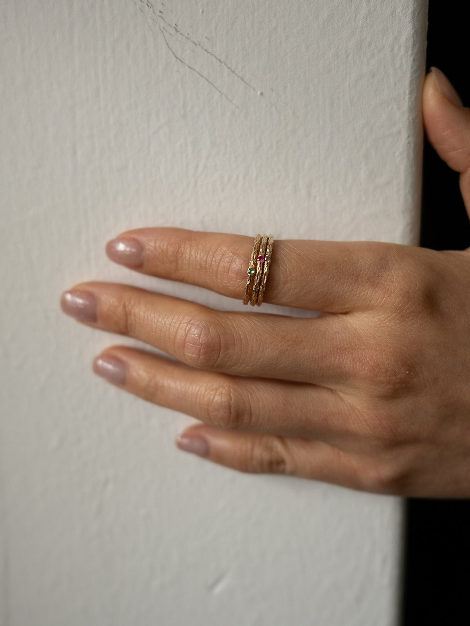 (14k) Twig Skinny Ring