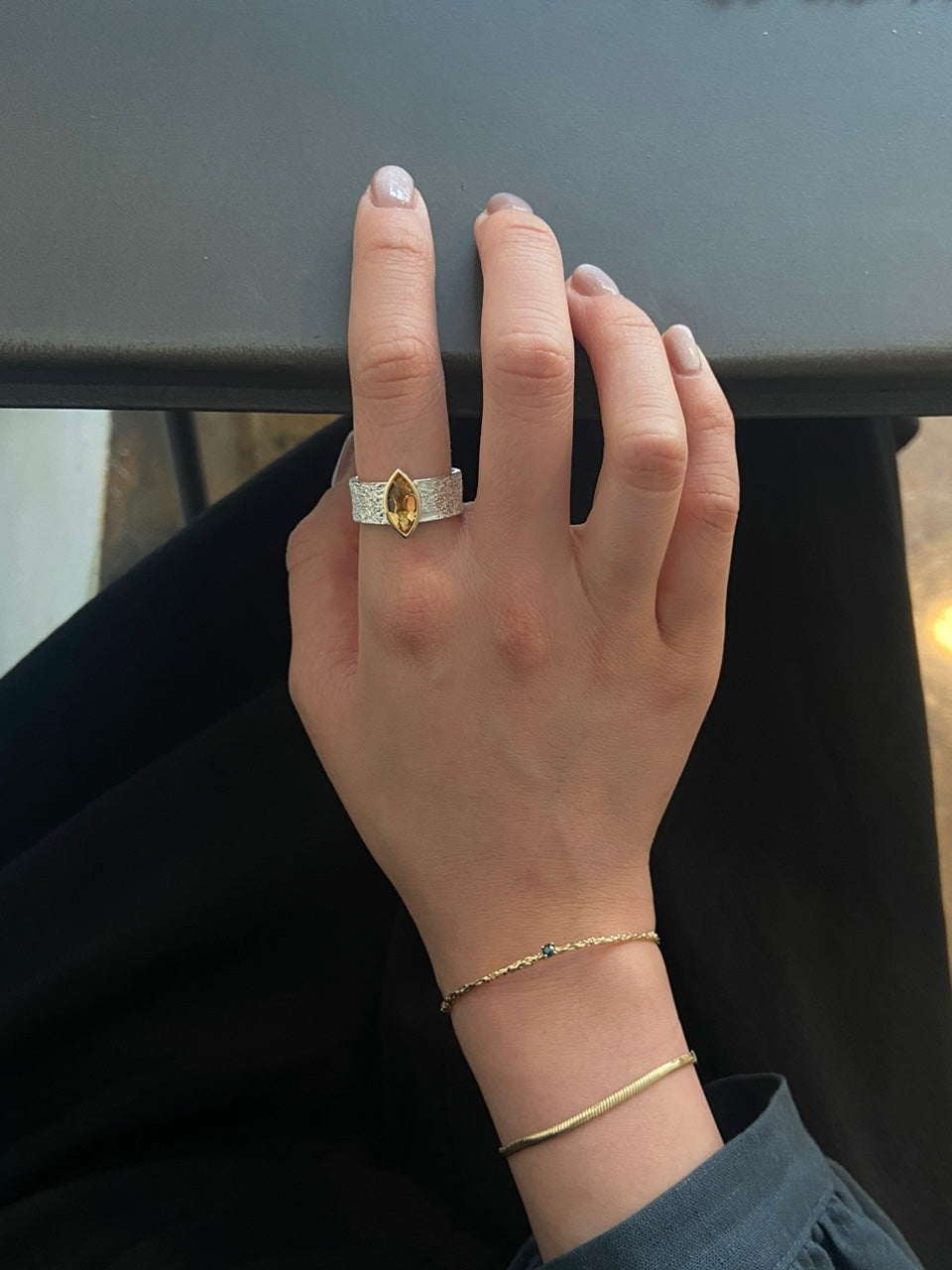 Twig Andante Ring (citrine)