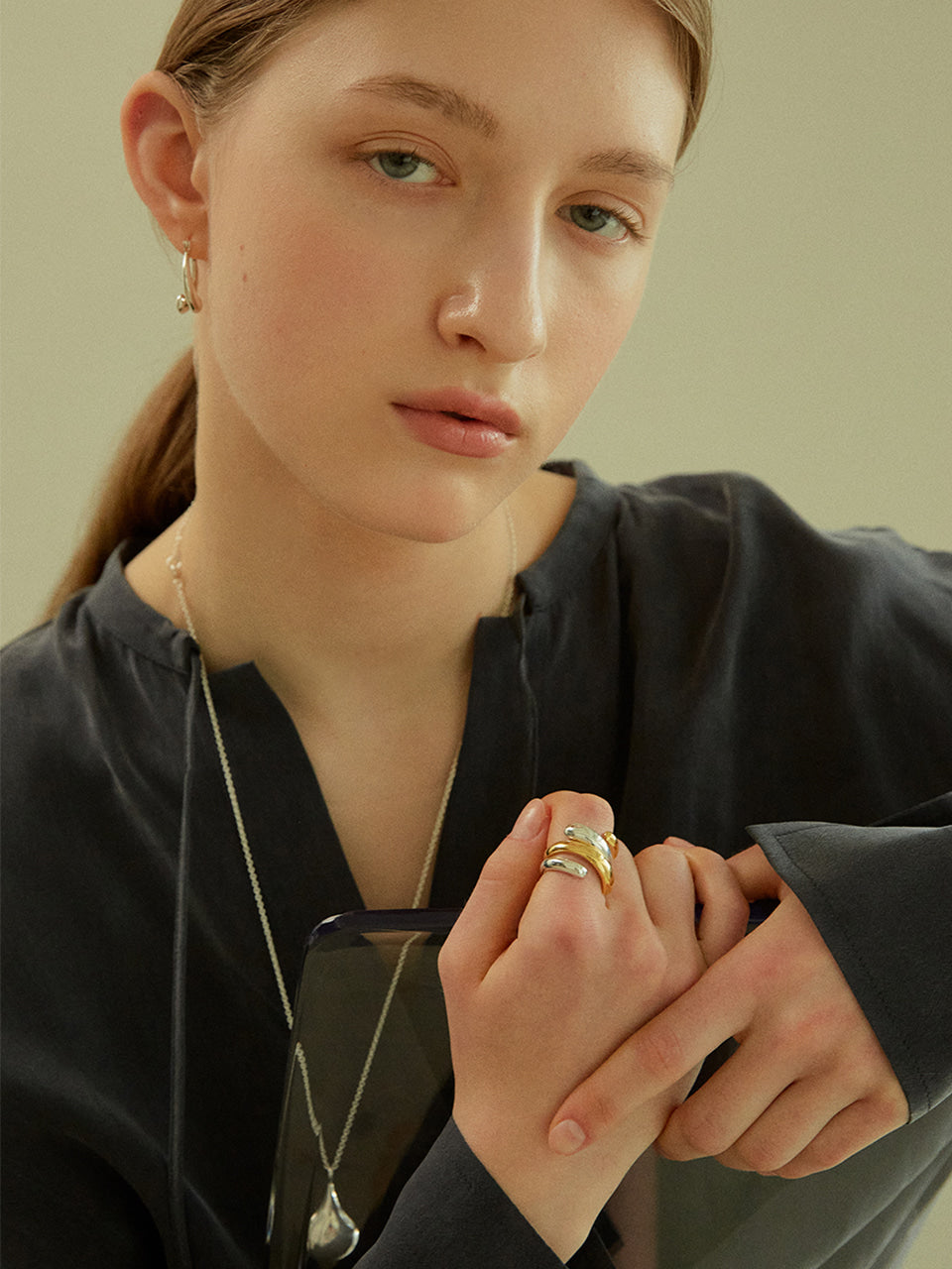 Waterdrop Open Ring