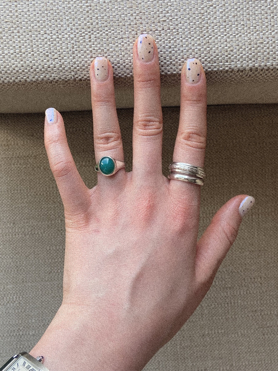 Merry Ring (Green Chalcedony)