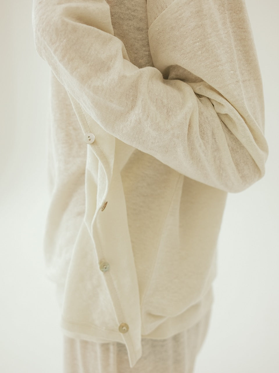 Natural Linen Cardigan