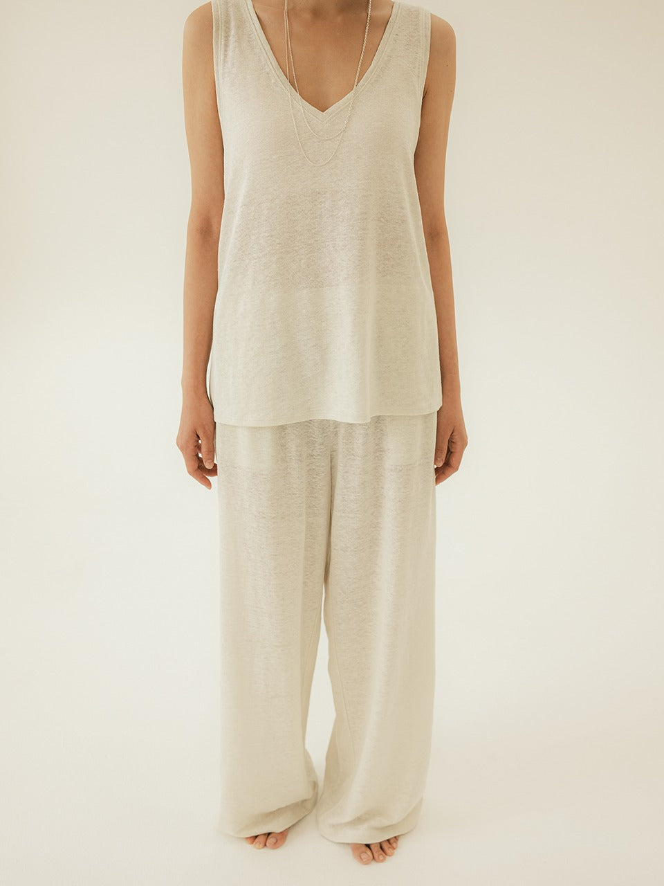 Natural Linen Lounge Pants