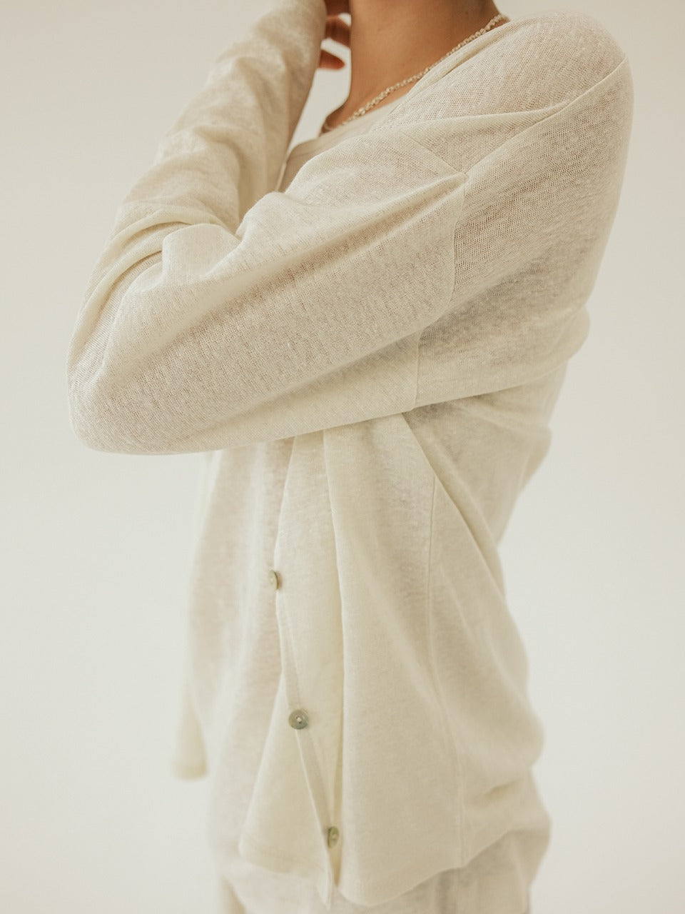 Natural Linen Cardigan