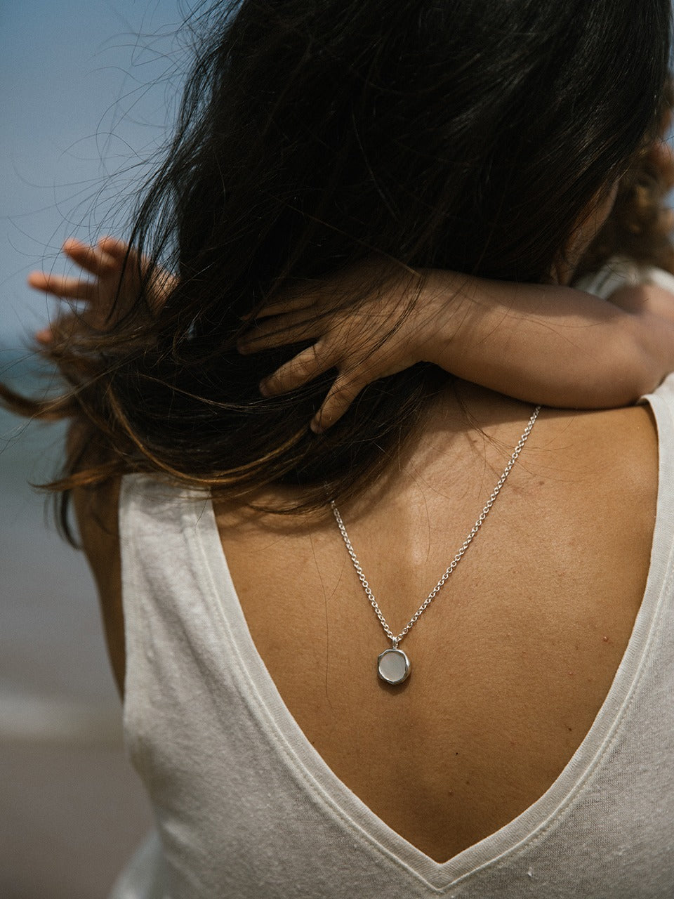 Natural Linen V-neck Tank