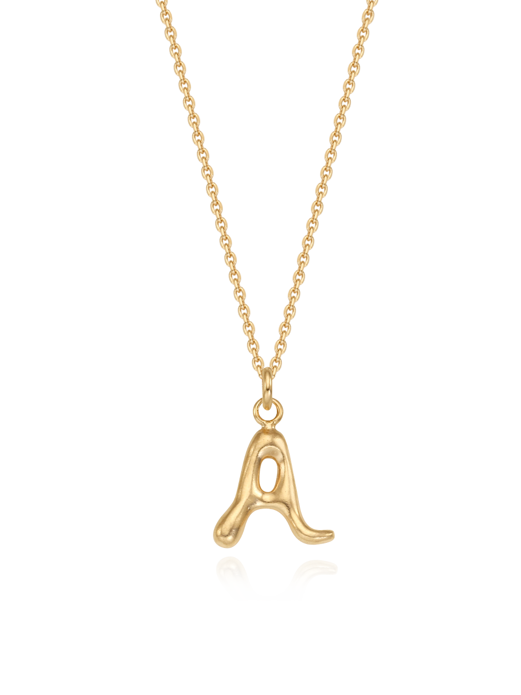 Initial Letter Necklace (thin chain)