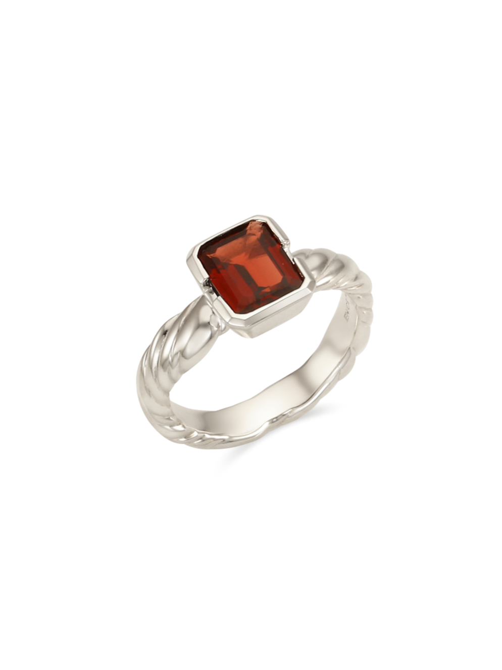 New Wave Stone Ring - Garnet
