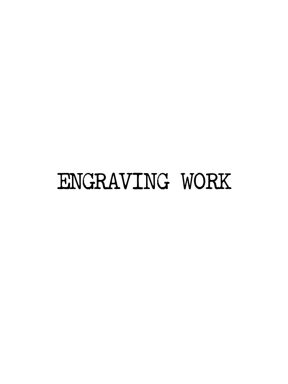 Engraving Work (각인)