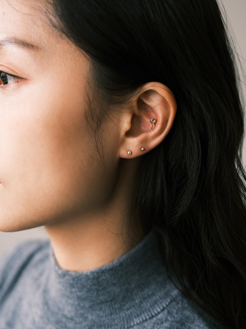 (14k) sparkling ball Piercing (2mm)