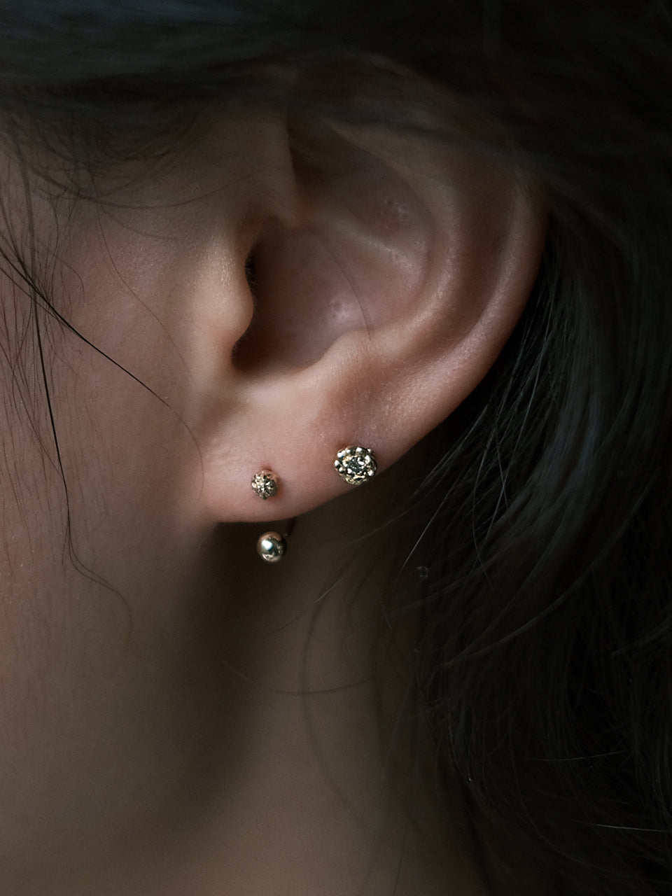 (14k) Sparkling Ball U Piercing