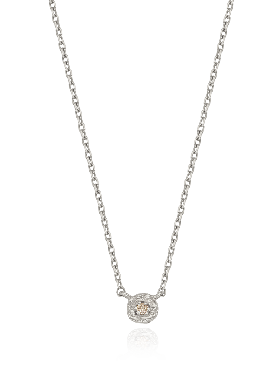 Sprout Necklace (S) (1 cognac diamond)