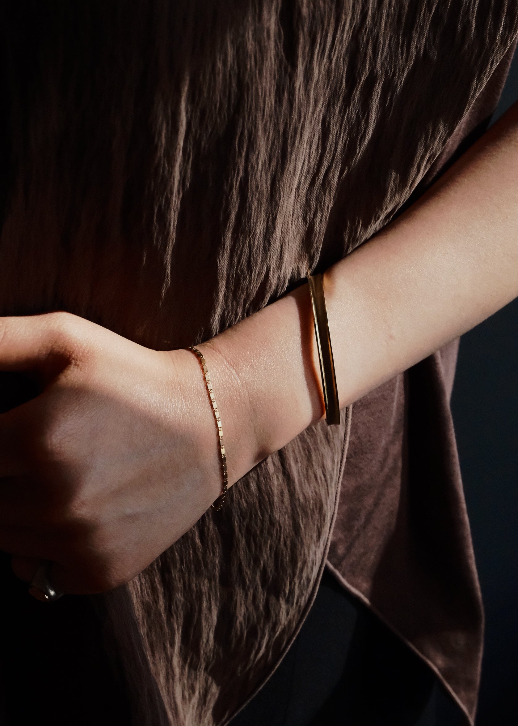 Misty Silk Cuff