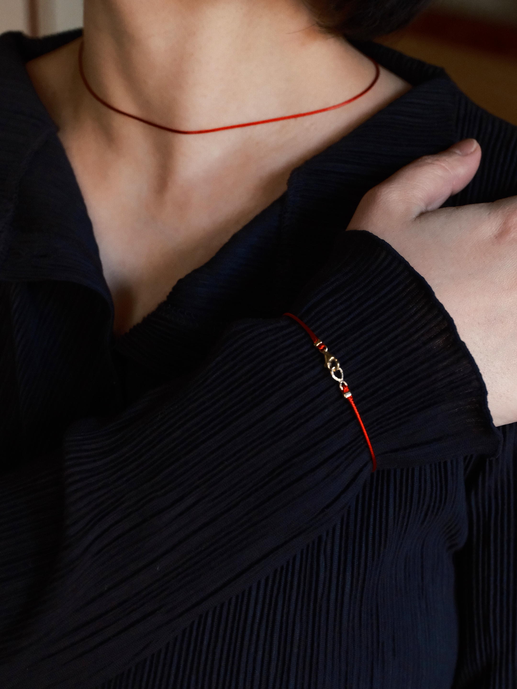 (14k) Liquid Line Bracelet