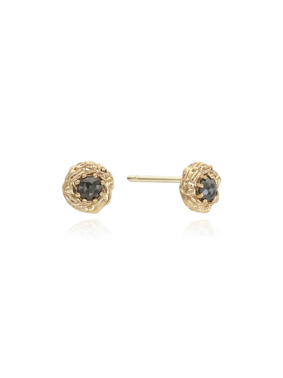 (14k) Sprout Studs (M) (rough diamond)
