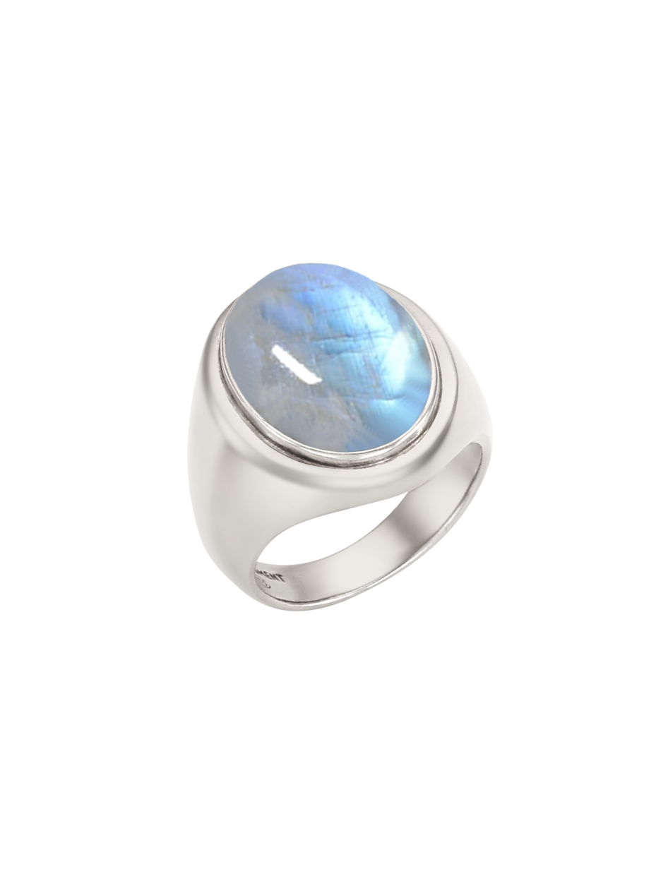 Torry Ring (Rainbow Moonstone)