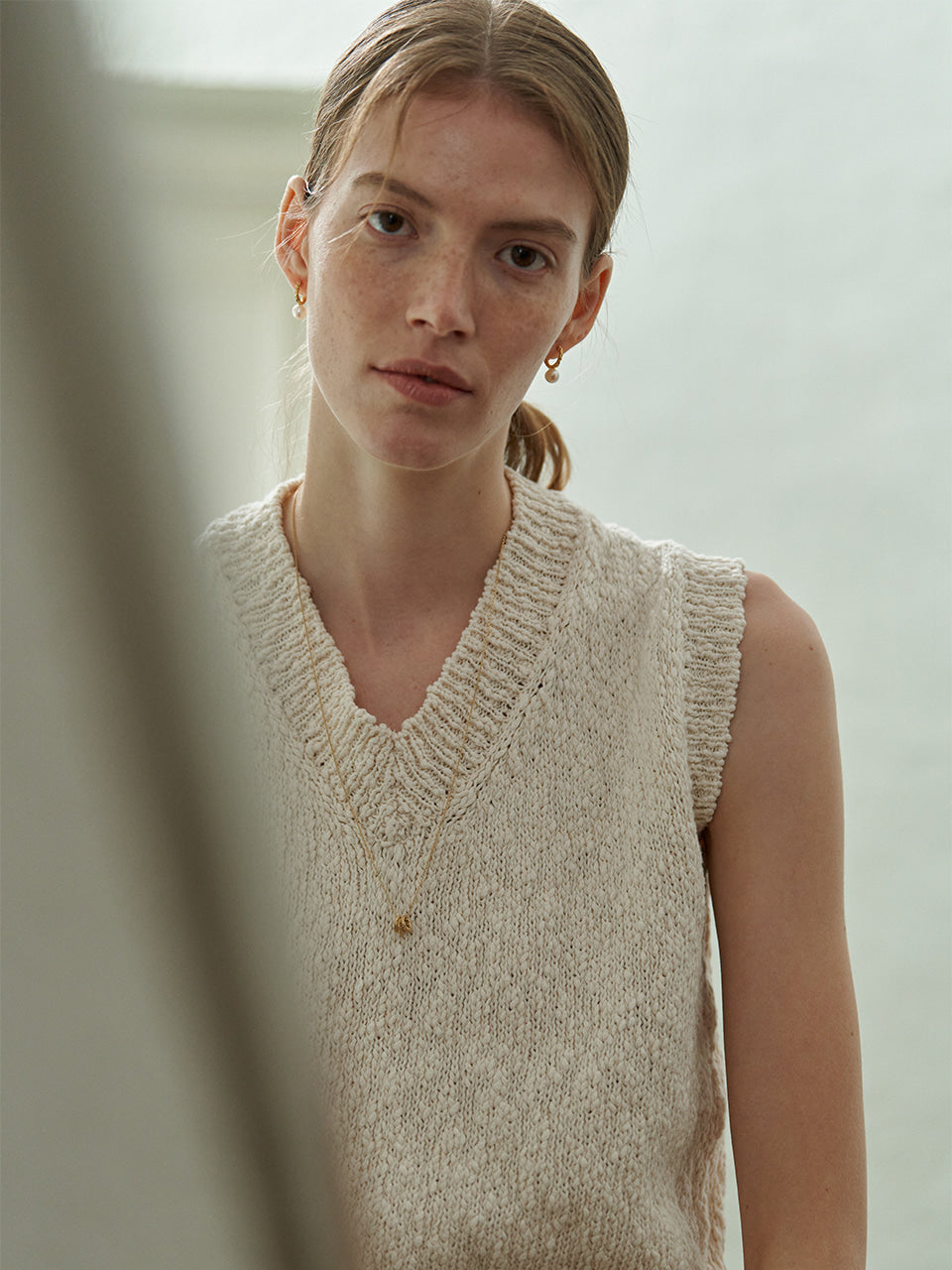 Twig Slim - Pearl Earrings (M)