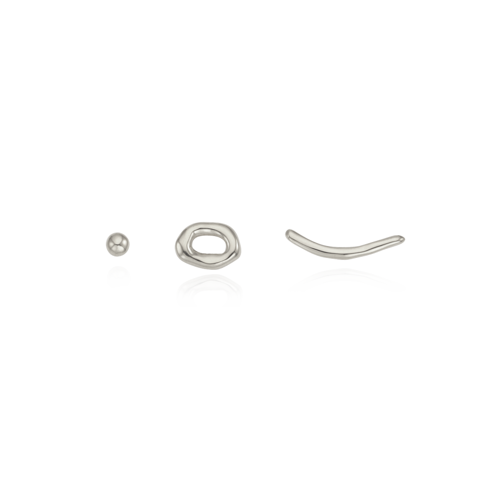 [SET] Wave Earrings (3 pcs)