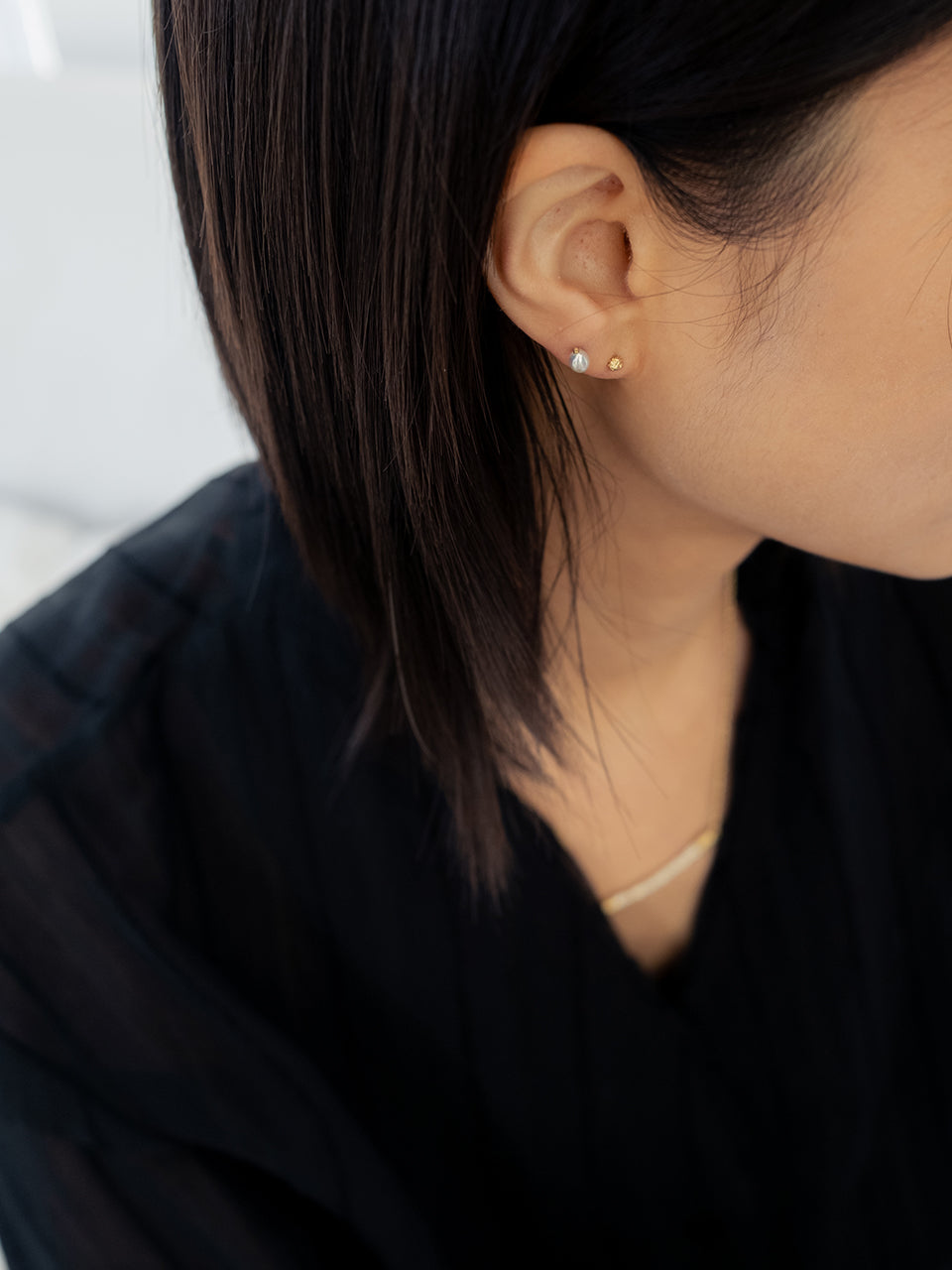 (14k) Sparkling Ball Studs