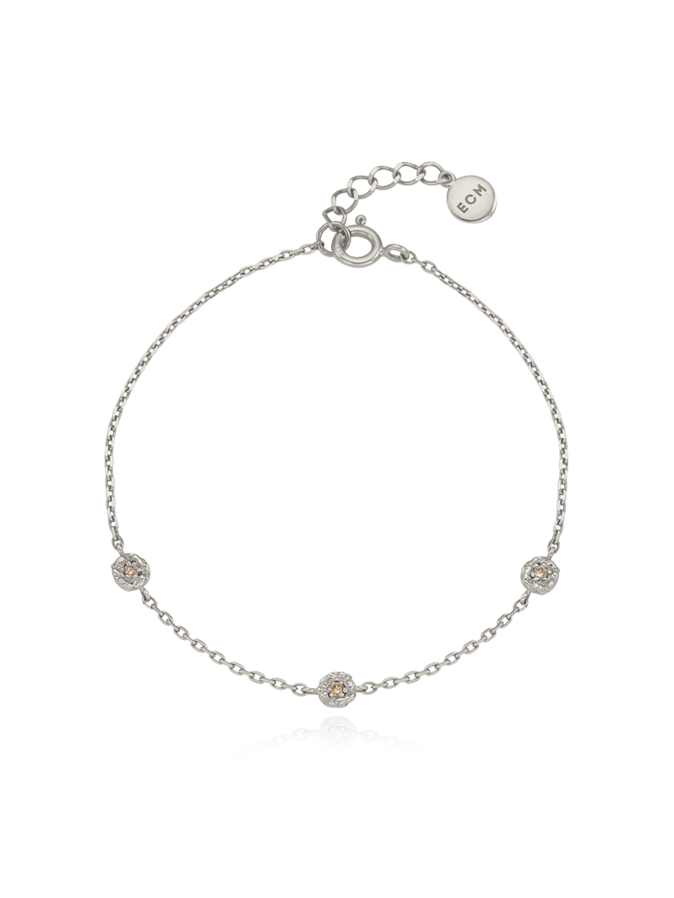 Sprout Bracelet (S) (3 cognac diamonds)