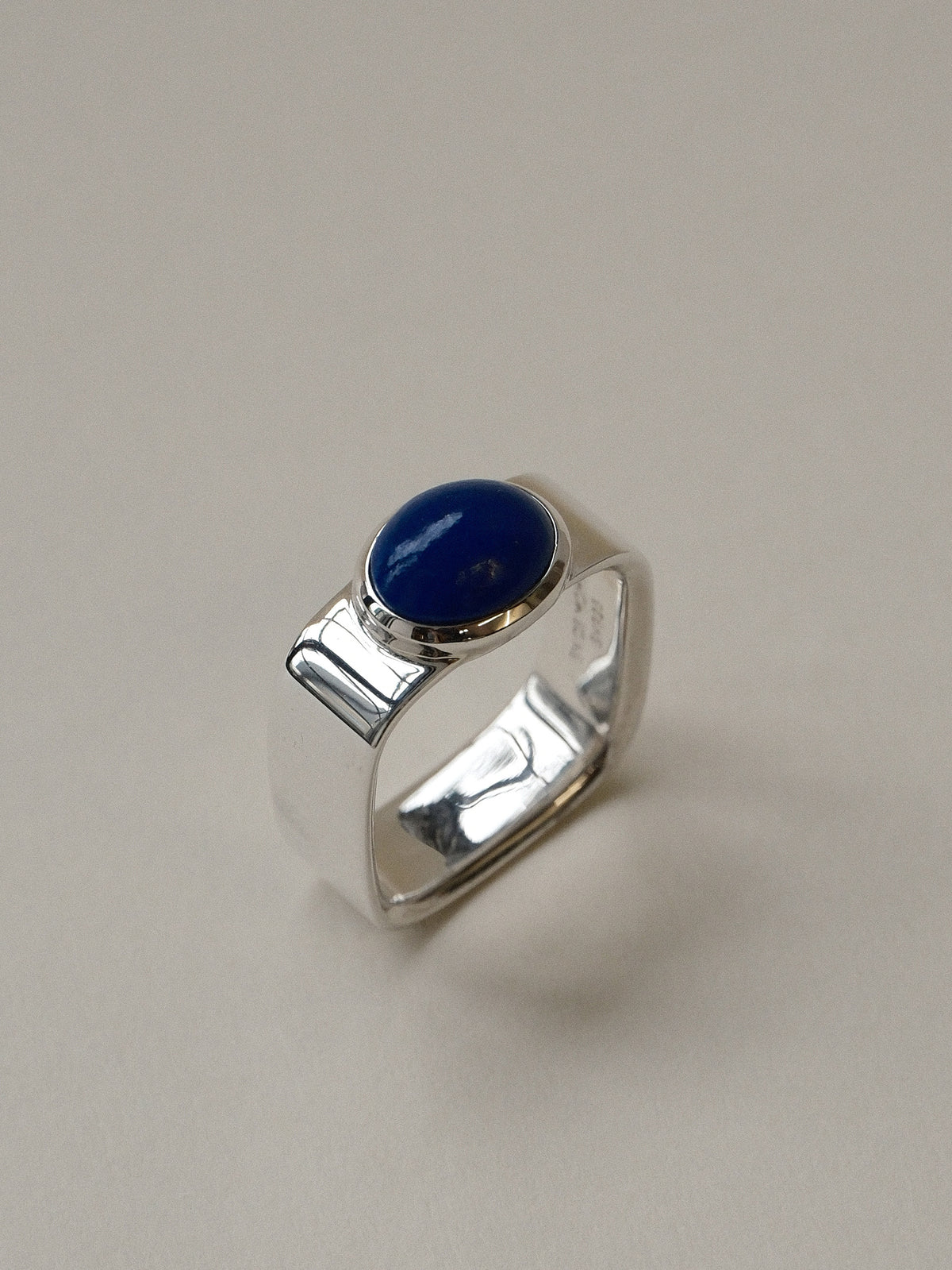 Valentine Square Ring (Lapis Lazuli)